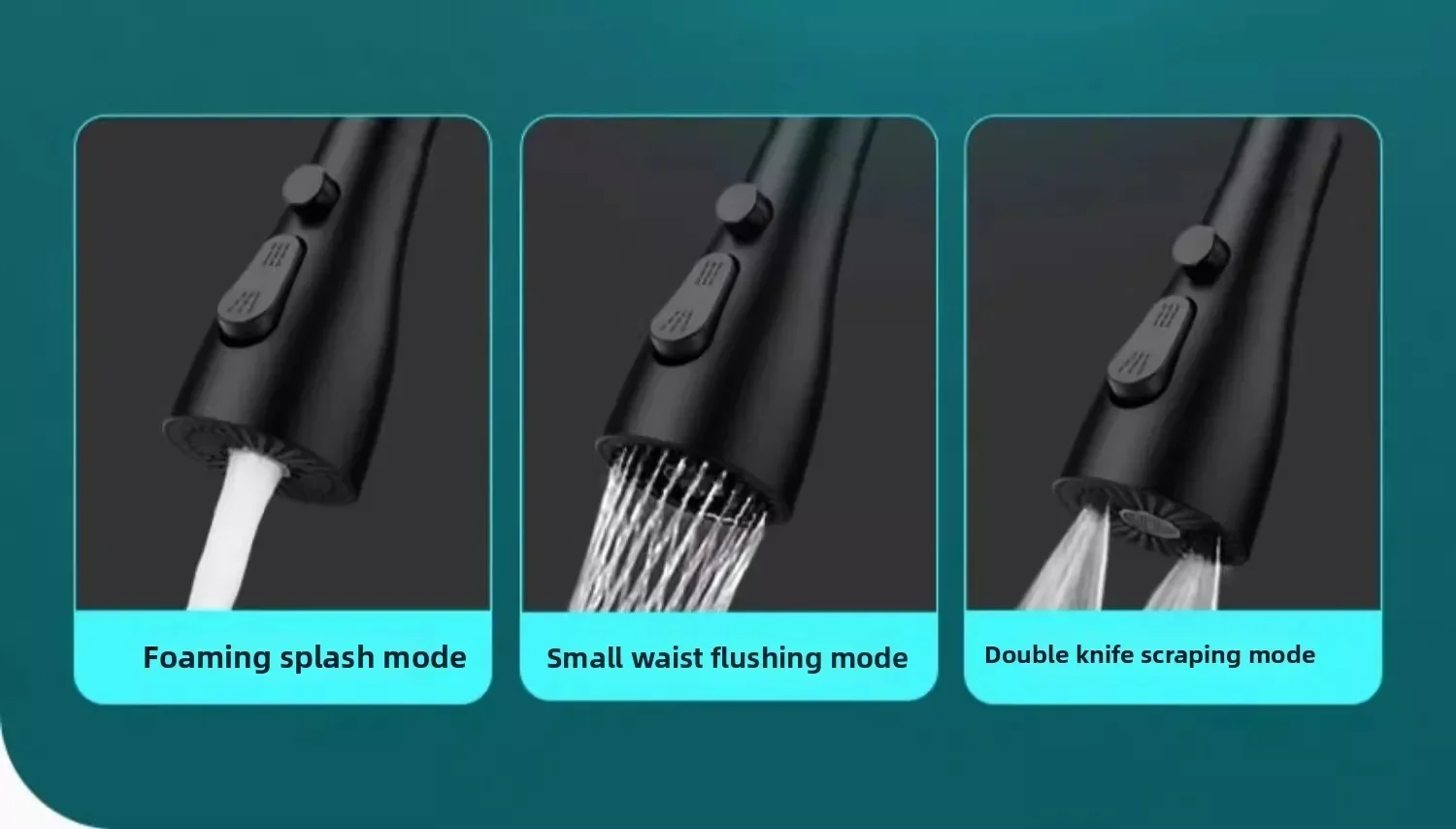 Universal 360° ° Drehen Küche Wasserhahn Extender Belüfter Kunststoff Spritzfilter Küche Waschbecken Wasserhahn Bubbler Düse Belüfter – Detail 5