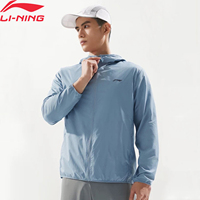 Li-Ning Men's Training Windbreaker AT DRY FREEZE Polyamide Regular Fit AT PROOF SMART LiNing Comfortable Sports Coats AFDV261