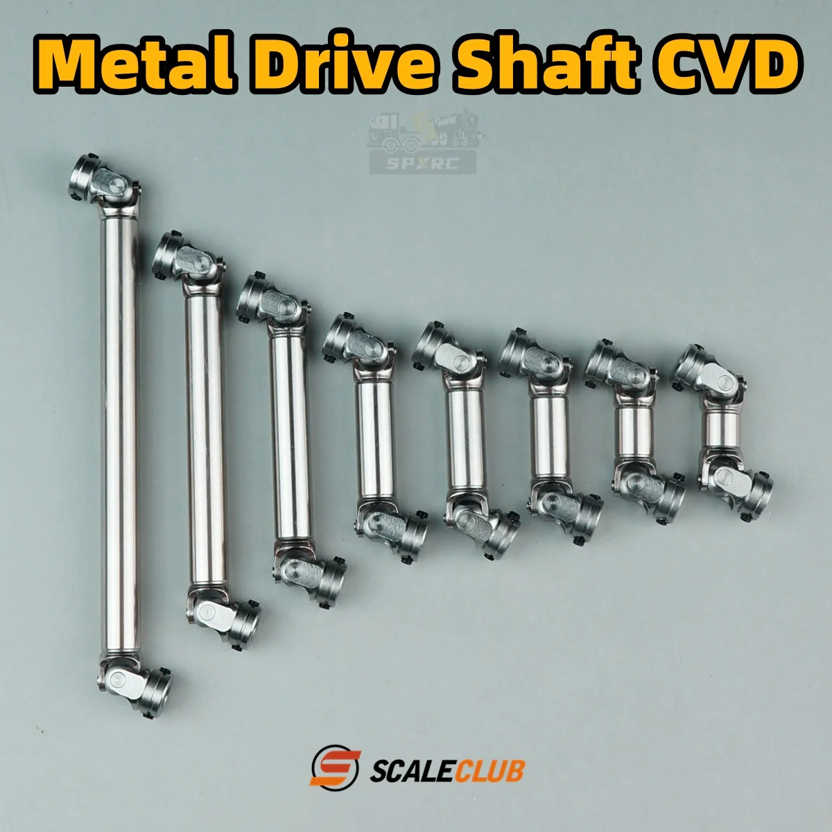 Stainless Steel Drive Shaft CVD Universal Joint For 1/14 Tamiya RC Lesu Scania Man Actros Romote Control Trailer Tipper Parts
