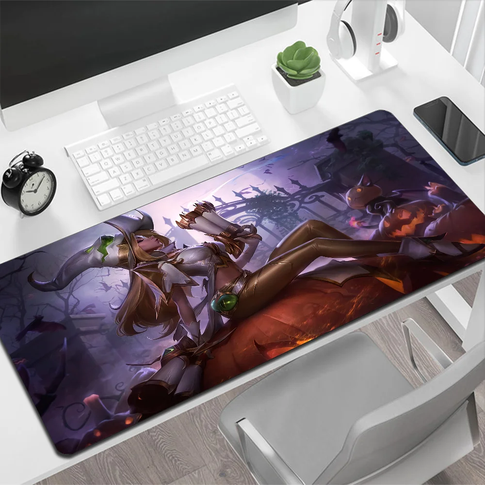 League of Legend Miss Fortune Large Mouse Pad Gaming Mouse Pad PC Gamer Computer Mouse Mat Big Mousepad XXL Keyboard Desk Mat