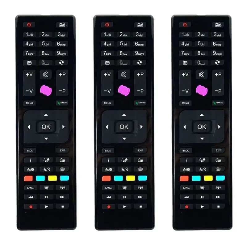 N82R 3X Replaced Remote Control RC4875 Fit For JVC Telefunken LED TV TE32182B301C10