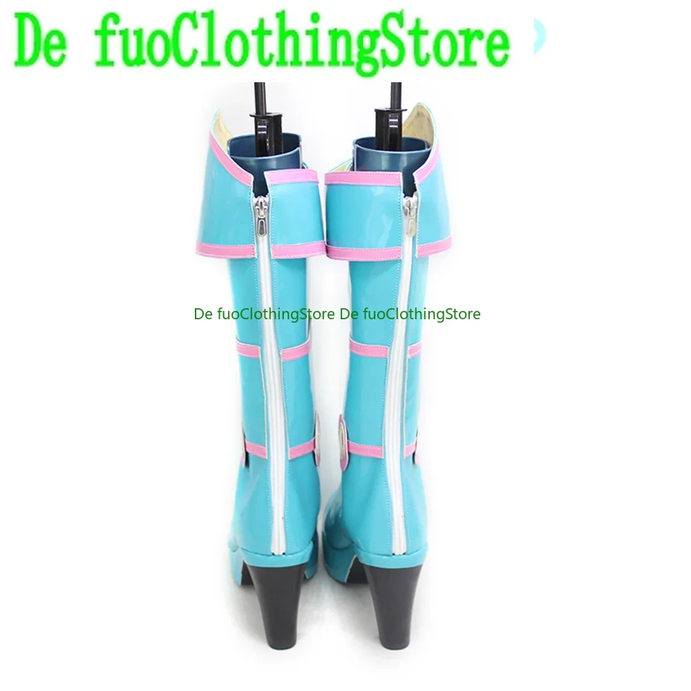 Defuo ﻿ Magician Girl  Magician Girl Yu-Gi-Oh Mana Cosplay Shoes Boots Anime Carnival Party Halloween Chritmas DefuoClothing