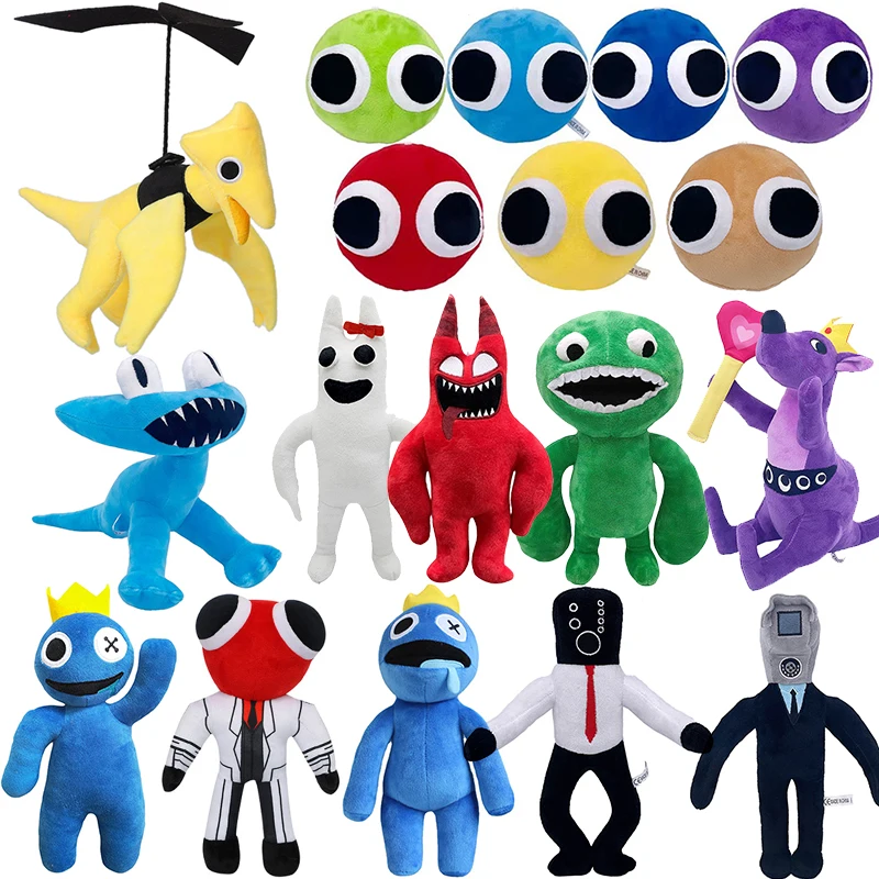 Garten of banban Plush Skibidi Toilet Plushie Anime Cartoon Figure Rainbow Friends Cyan Doll Horror Game Stuffed Animal Toys