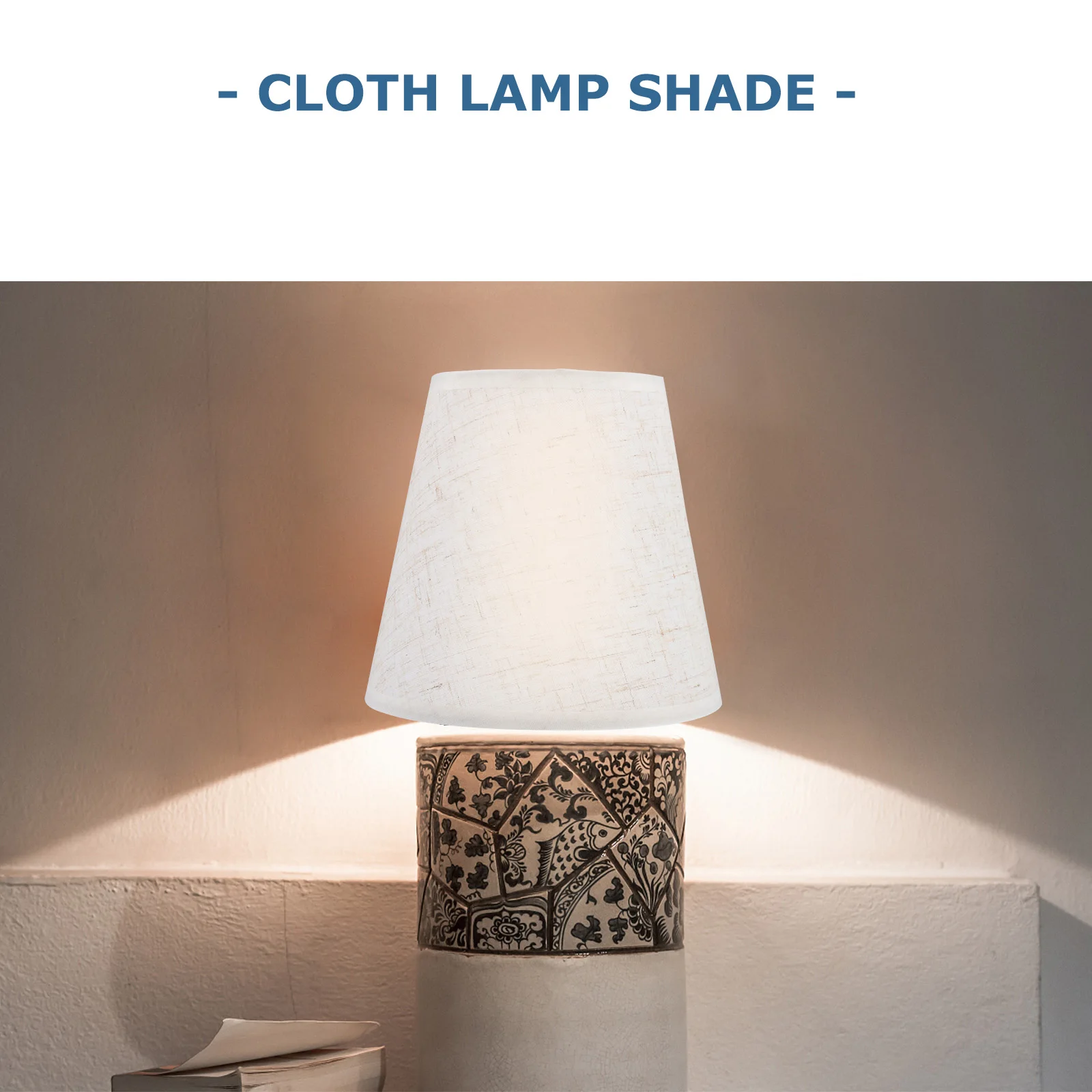 

1pc Lamp Shade Cloth Light Cover For Ceiling Wall Floor Lamp Dust Protection Decorative Lighting Warm Atmosphere Cloth Lampshade