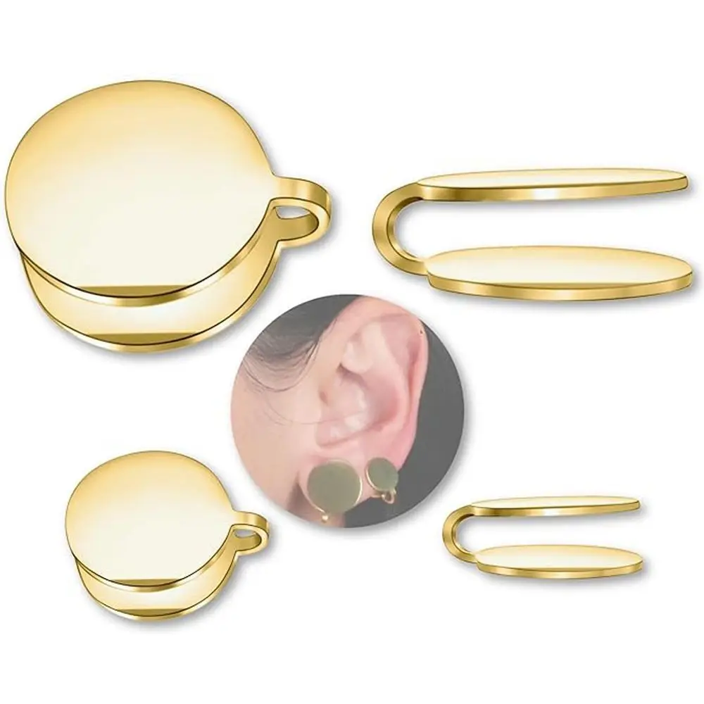 New Keloid Pressure Earrings Acupressure Earrings Clip on Compression Earring for Swelling Spiral Non-pierced Earrings