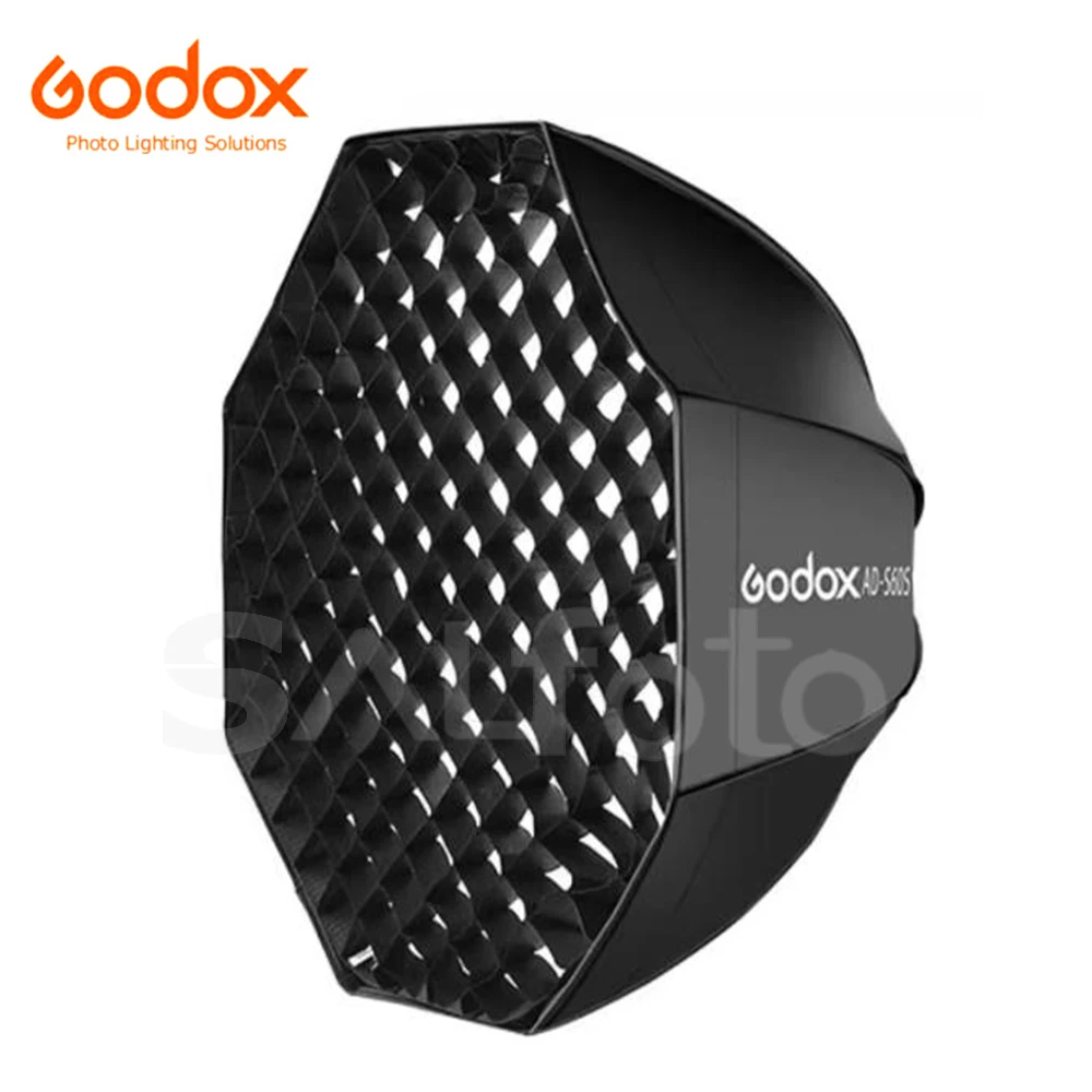 Godox AD-S60S 60cm Silver Honeycomb Grid Parabolic Softbox with Godox Mount for AD300PRO AD300ProII AD400Pro II ML60/Bi ML60II