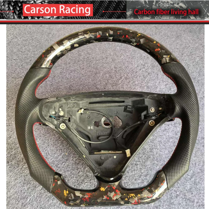 For Mercedes Benz SLK R171 SLK 200 300 350 55 2004-2008 Forge Carbon Fiber Racing Steering Wheel For Mercedes Benz C-Class W203