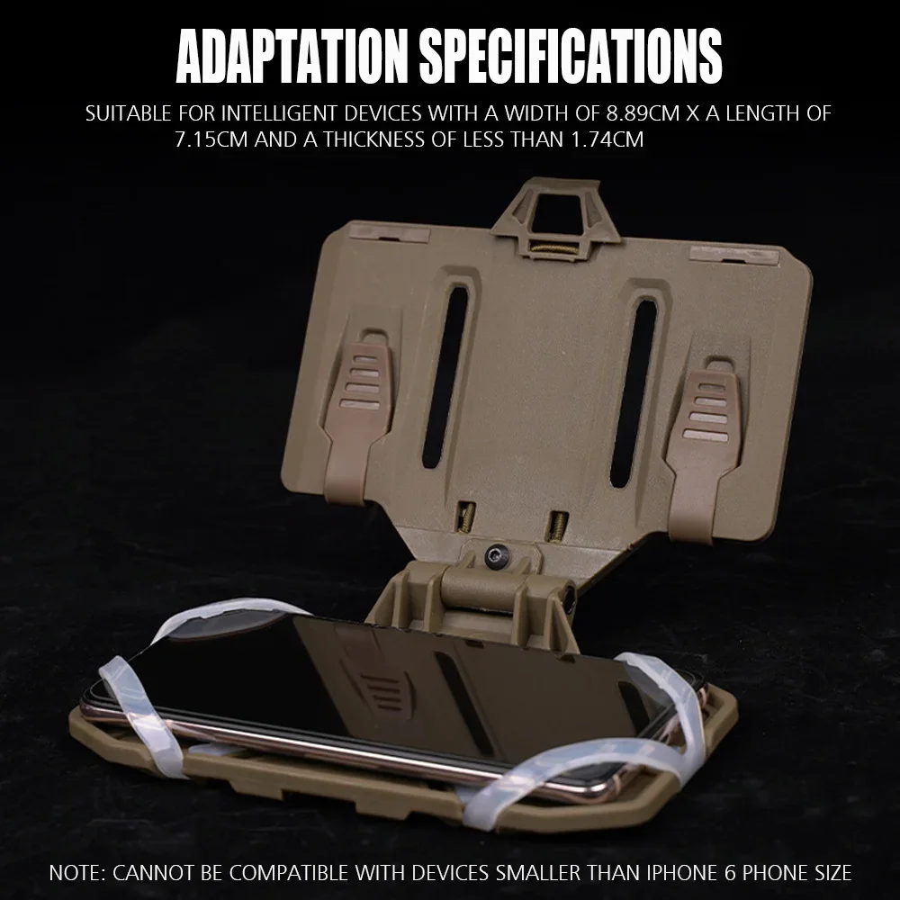 Soporte táctico para teléfono móvil, bolsa de administración, mapa, navegación, Molle, chaleco de caza, accesorios de pecho, bolsa plegable para