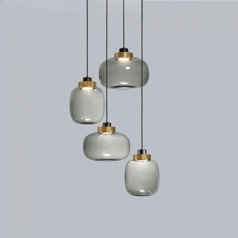 

Nordic Pendant Lighting Modern Indoor Glass Ceiling Lamp Chandelier Island Dining Led Simple Bedside Hanging Lustres Fixture