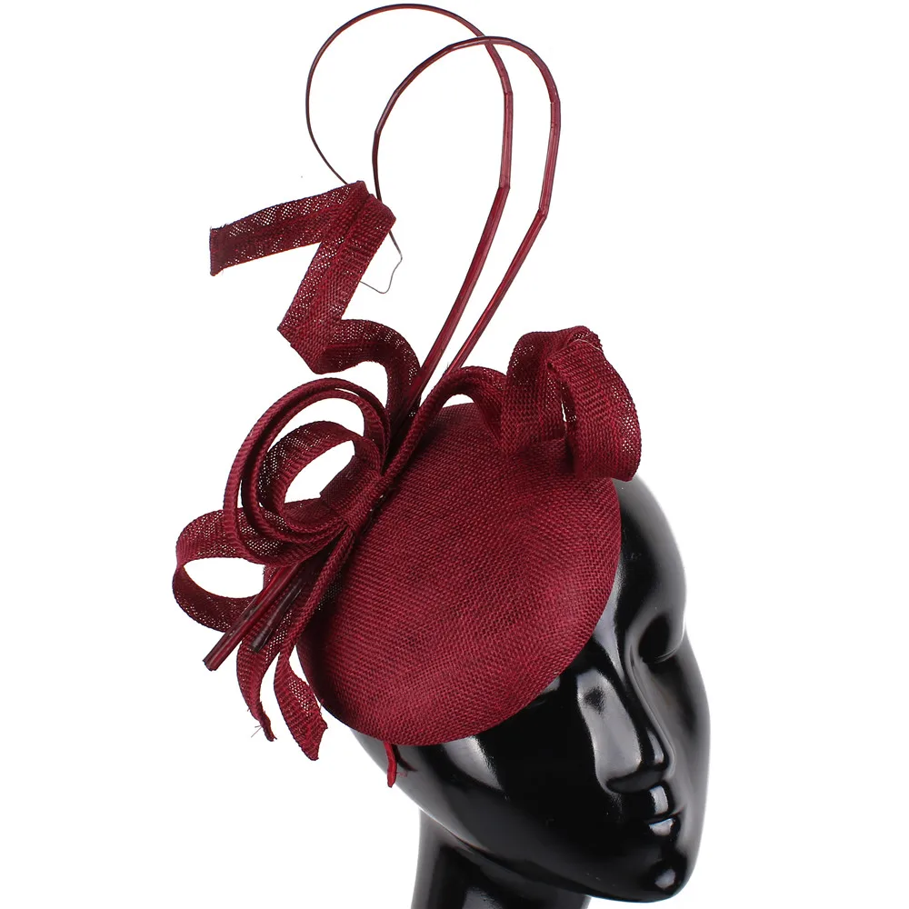 Elegant Bride Fashion Fascinator Wedding Cap for Women Party Hat Hair Accessory for Race Church Cocktail Headwear Headpiece