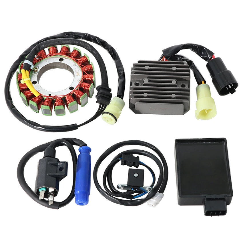 Motorcycle Regulator Rectifier+Ignition Stator Coil+CDI Unit Ass'y INT For Kawasaki KVF400 Prairie 400 21066-1112 21003-1345