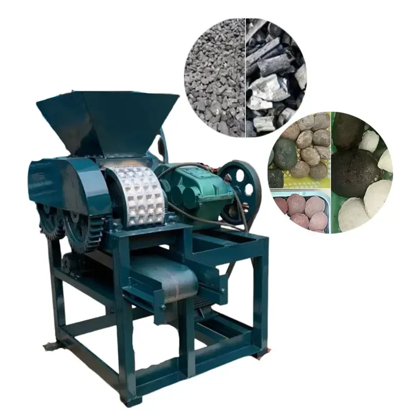 Goose egg coal ball machine Production capacity of 2 tons/h gold ore ball mill 5000 tons/year mineral powder ball press machine