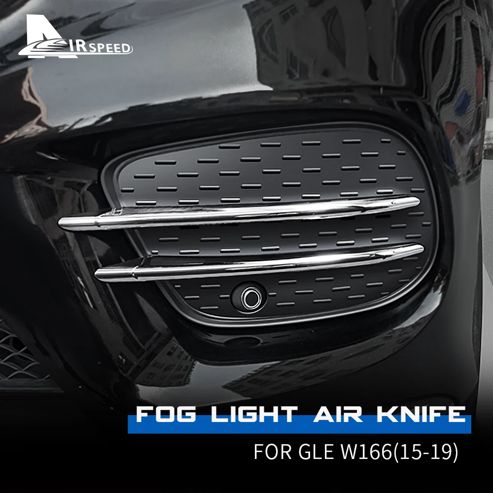 

Front Bumper Fog Light Covers Lip Splitter Spoiler Grill Grille for Mercedes-Benz GLE GLS GLE Coupe W166 X166 C292 2016-2019