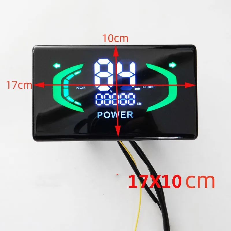 48V 60V 72V High Brightness Electric Bicycle Instrument Panel For  Lead-acid Battery E Bike LED Display Electric Bike Accessorie