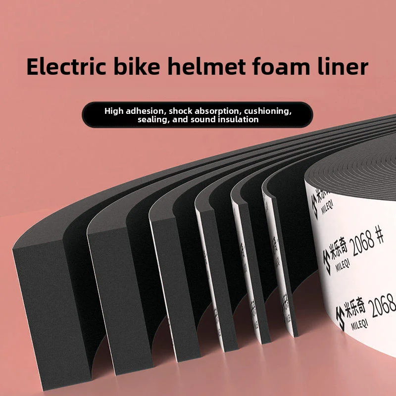Self-Adhesive Foam Hat  Pad for  Vehicle Helmet Inner Buffer Anti-Collision Motorcycle Helmet Liner Sponge Patch