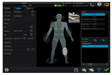 Medical Removable DR Digital Imaging System JH-500R Medical X-ray System 5KW 100mA Removable DR X-ray System