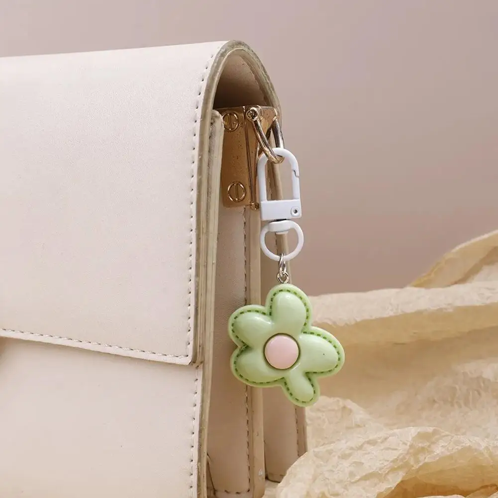 Snoep Kleur Bloem Sleutelhanger Mooie Bloem Sleutelhanger Schattige Rugzak Ornamenten Hanger Voor Tas Sieraden Geschenken