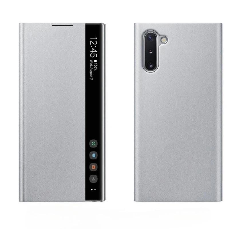 Smart Sleep Awake Flip Case For Samsung Galaxy Note 10 Plus Note10+ Window View Free-flip Smart Chip Cover For Samsung Note 10