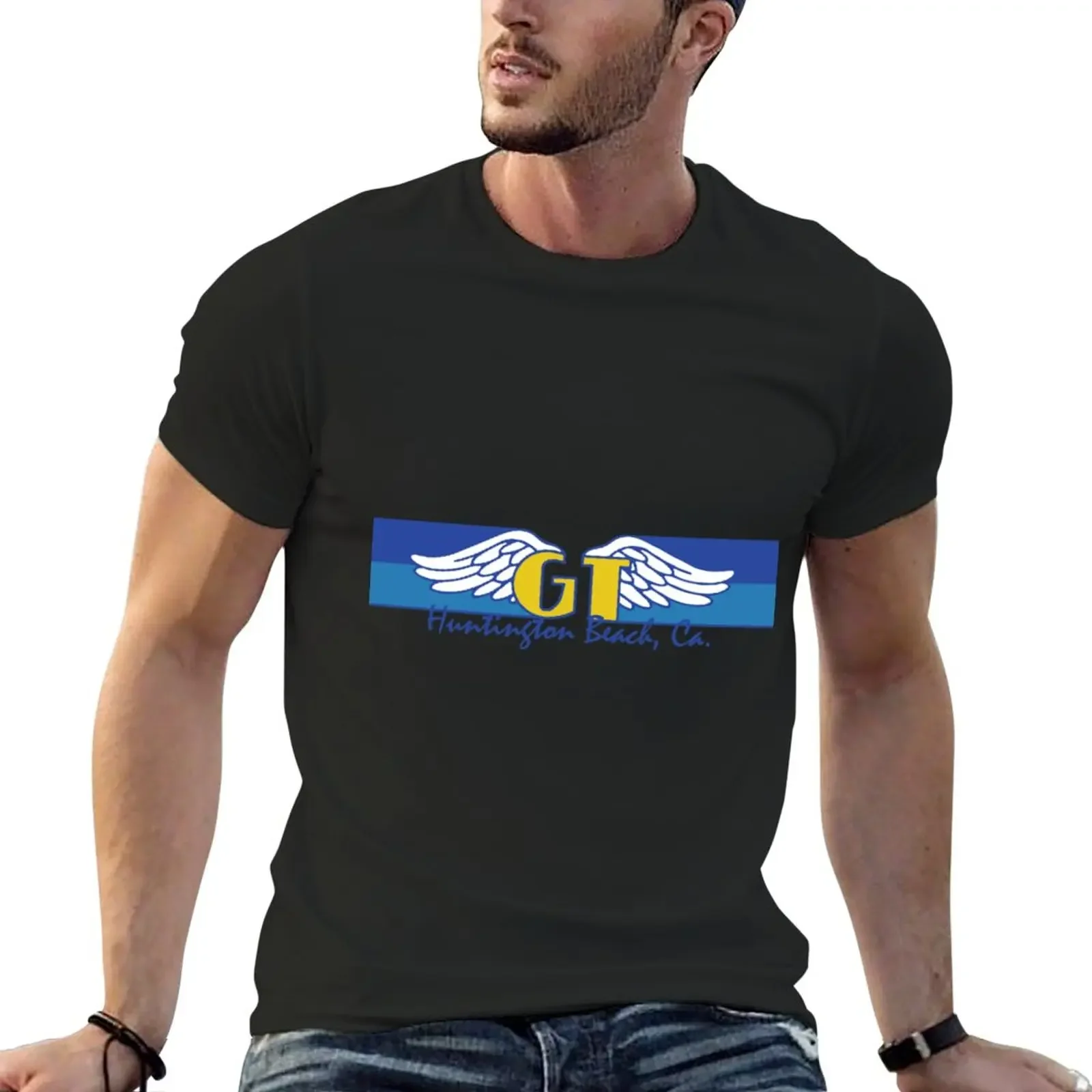 

GT BMX 1986 Huntington Beach - Blue T-Shirt oversized customizeds plus sizes mens graphic t-shirts funny