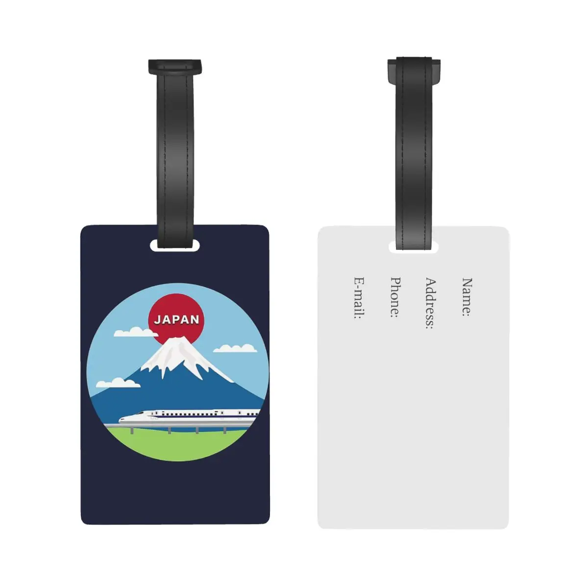 Japanese Shinkansen Bullet Trains Luggage Tags Suitcase Travel Cute Baggage Boarding Tag Portable Label Holder ID Name Address