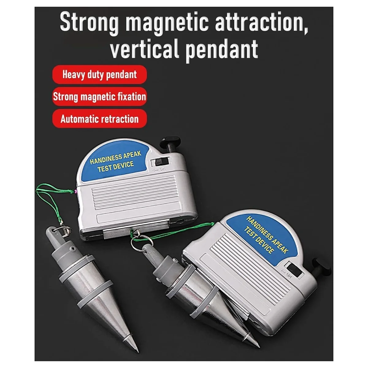 A002 Retractable Plumb-Bob, Automatically Stretch Line Stabilize Magnetic Plumb- Tool, Magnetic Retractable Plum-Bob 1PCS