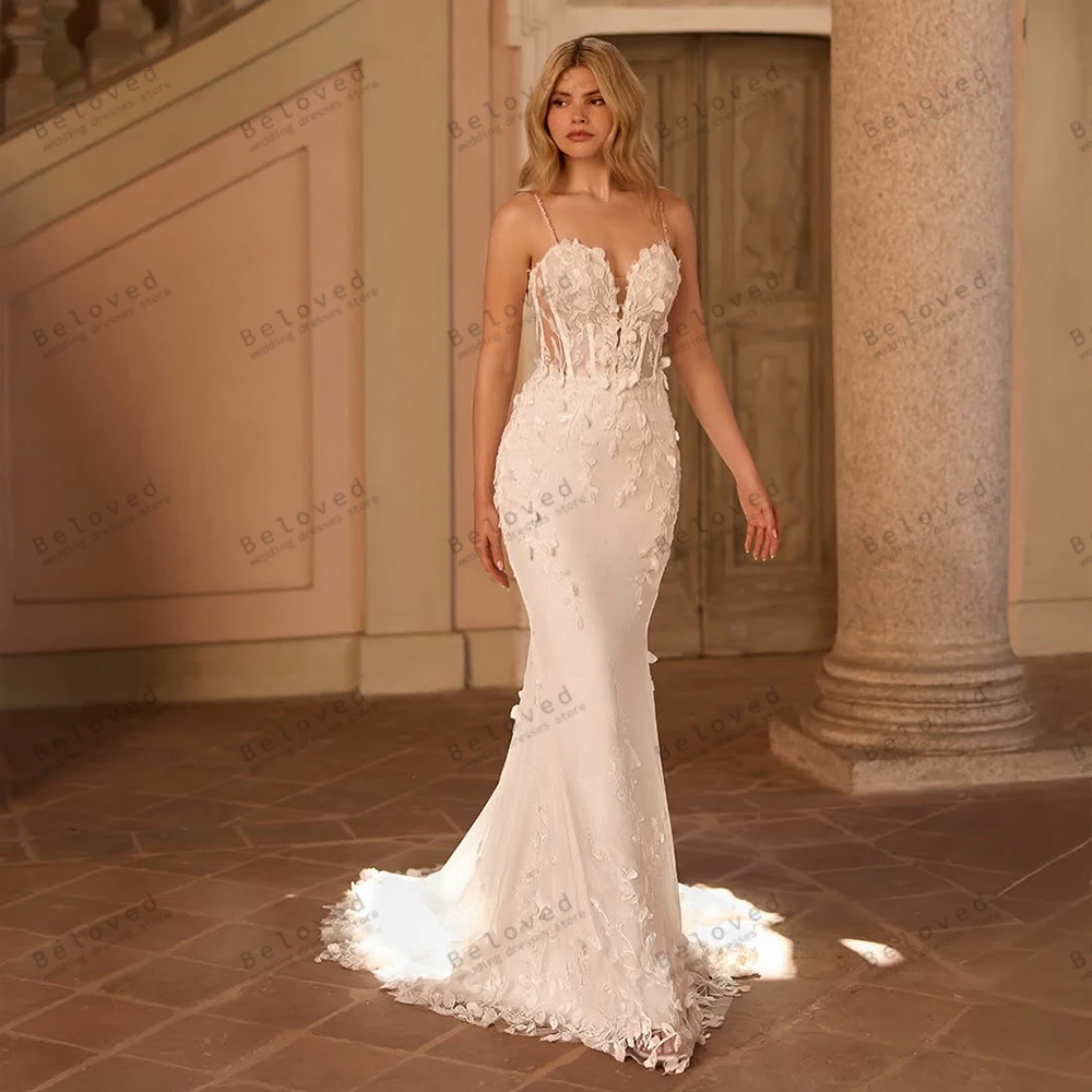 Exquisite Wedding Dresses Vintage Bridal Gowns Lace Appliques Sexy Strapless Backless Robes Pretty Vestidos De Novia Customized