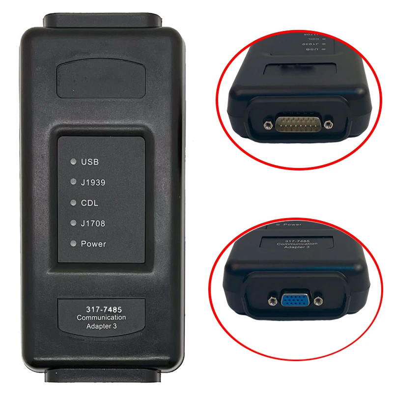 2023A/2019C CAT ET4 317-7485 Comunication Adapter III Truck Diagnostic Tool CAT4 J1939 Support USB Connection ET 4 Heavy Scanner