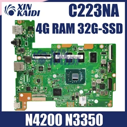 C223NA Mainboard For ASUS C523NA C423NA C223N C523N C423N Laptop motherboard N3350/N4200 4GB-RAM 128GB/64GB-SSD 100% Test