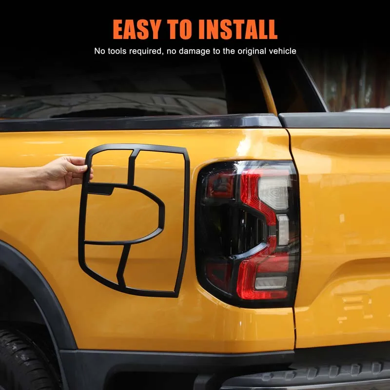 Front headlight frame and tail light frame For Ford Ranger Wildtrak T9 2023 2024 2025 Accessories
