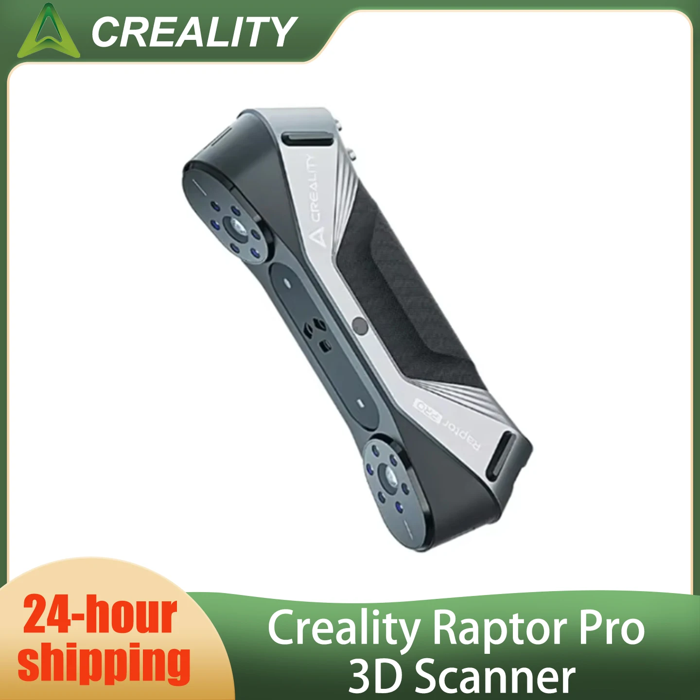

3D-сканер Creality Raptor Pro: 22+7 синих лазерных линий / ИК-подсветка, точность 0.02 мм, отслеживание 60 кадров/с с защитой от дрожания, 24-битное цветное сканирование