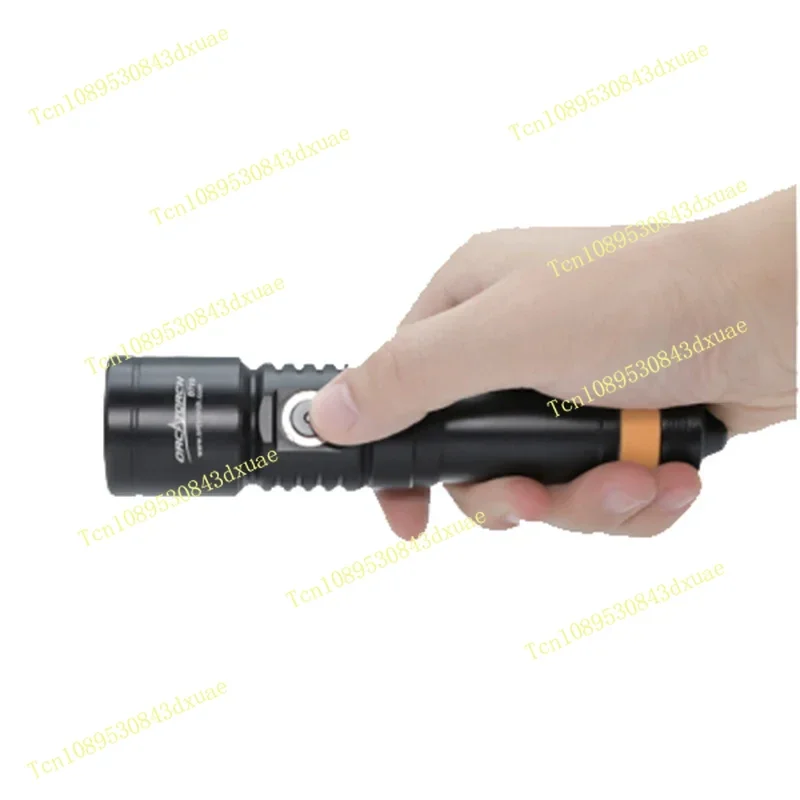 Scuba Dive D710  Lamp 3000 Lumens Titanium Alloy Side Button Switch 4 Lighting Modes 150m Deep 6 Degrees Narrow Beam an