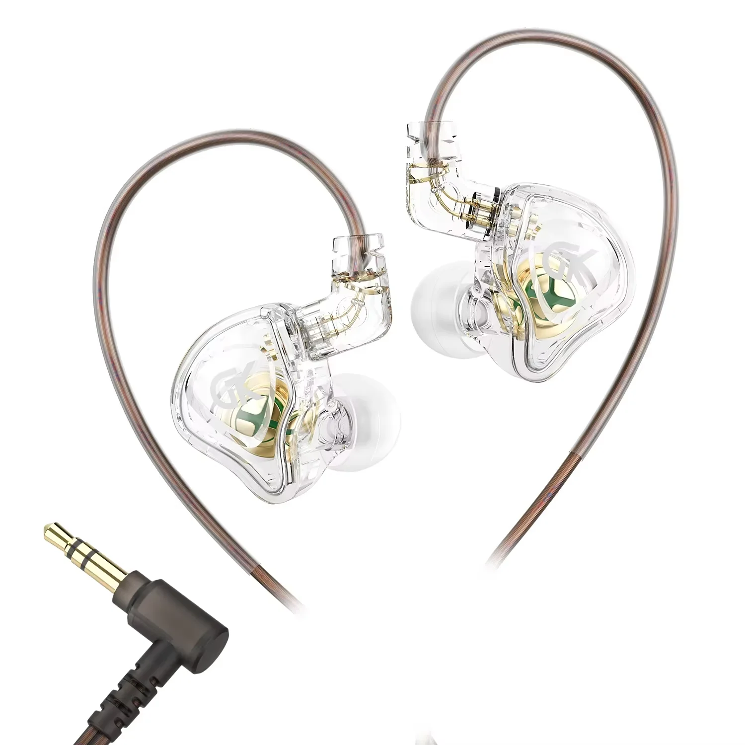 Kz Gk Ak8 Pro In-Ear Wired Dynamic Headphone Hifi Earbuds 10mm LCP