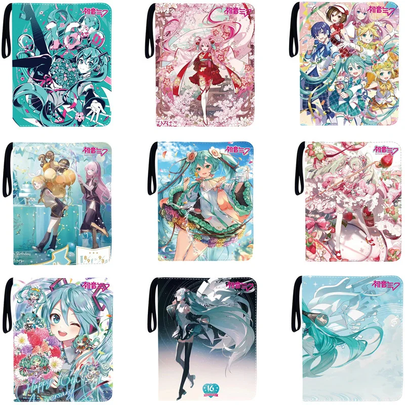 

900pcs Card Album Book Anime Hatsune Miku Collection Card Zipper Game Cards Binder Holder Kids Gifts Toys