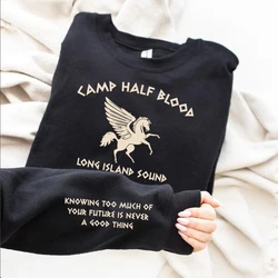 Camp Halfblood Sweatshirt Women Pullover Camp Jupiter Sweatshirts Camp Half-Blood Bookish Graphic Hoodies Unisex Streetwear