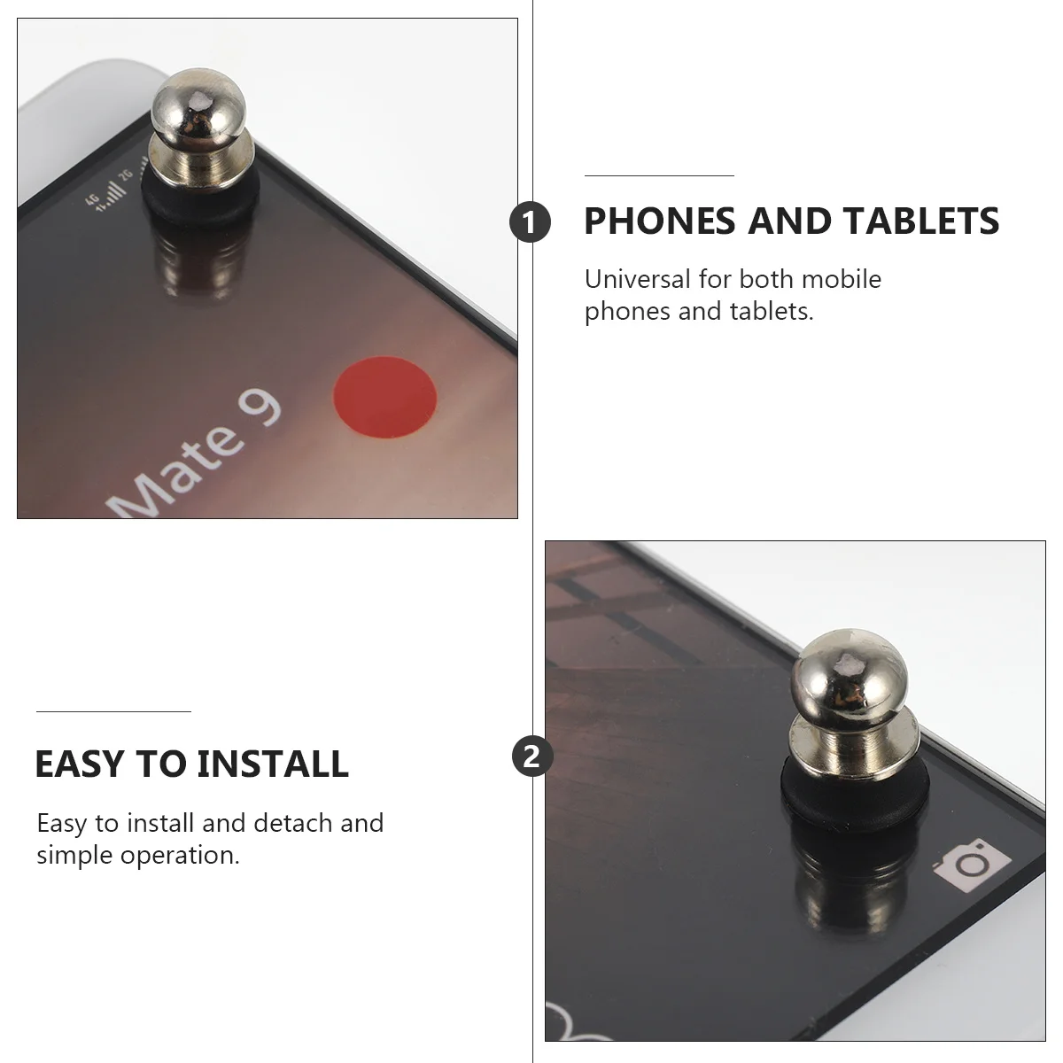 2Pcs Game Button Assistant Gadget High Sensitivity Metal Trigger for Phone Tablet Shooting Games Universal Fit Mobile Gaming