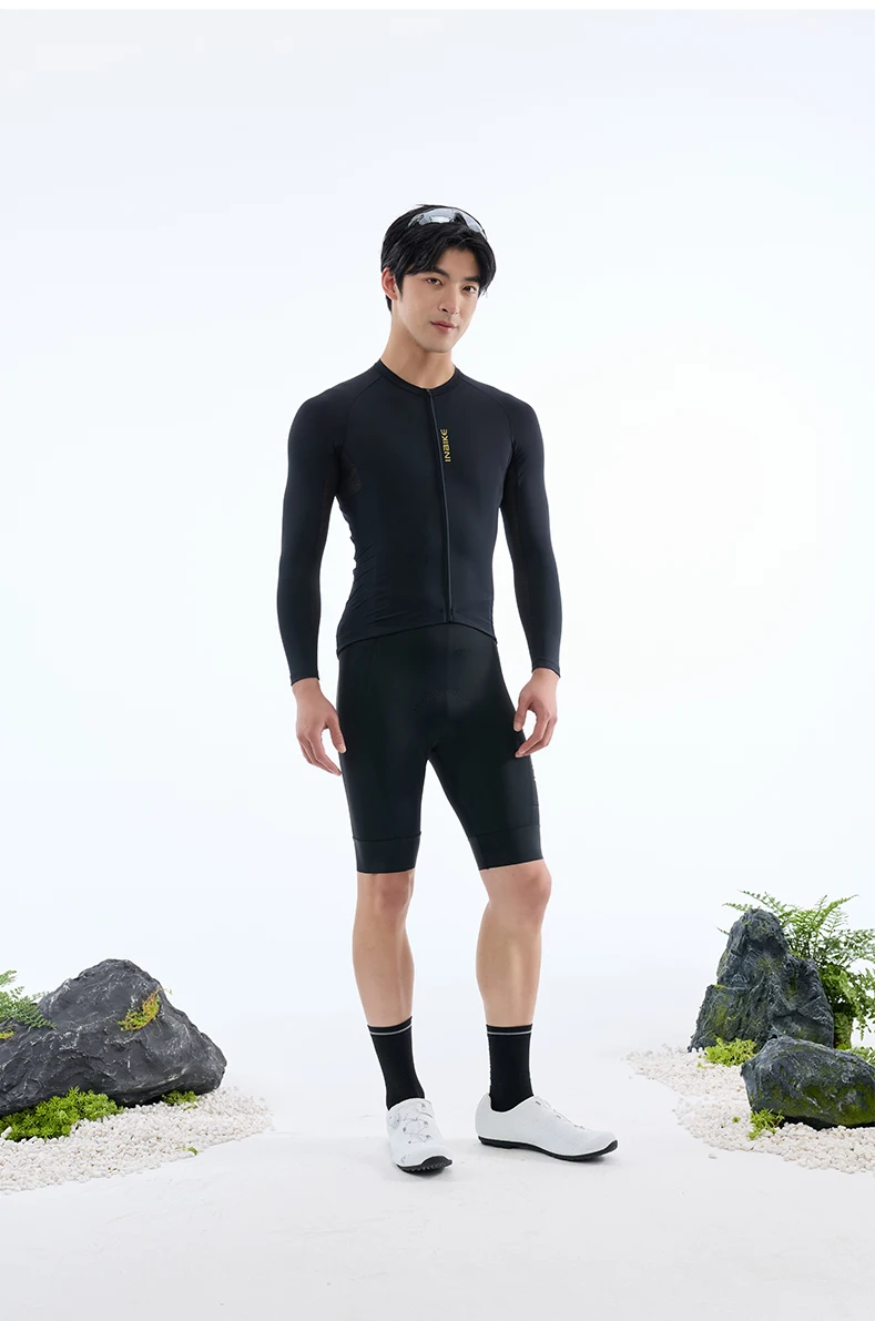 INBIKE Herren-Radtrikot Langarm Atmungsaktives Netzgewebe Schnelle Wärmeableitung Sport-Shirt Rennrad-Bekleidung für Männer – Detail 14