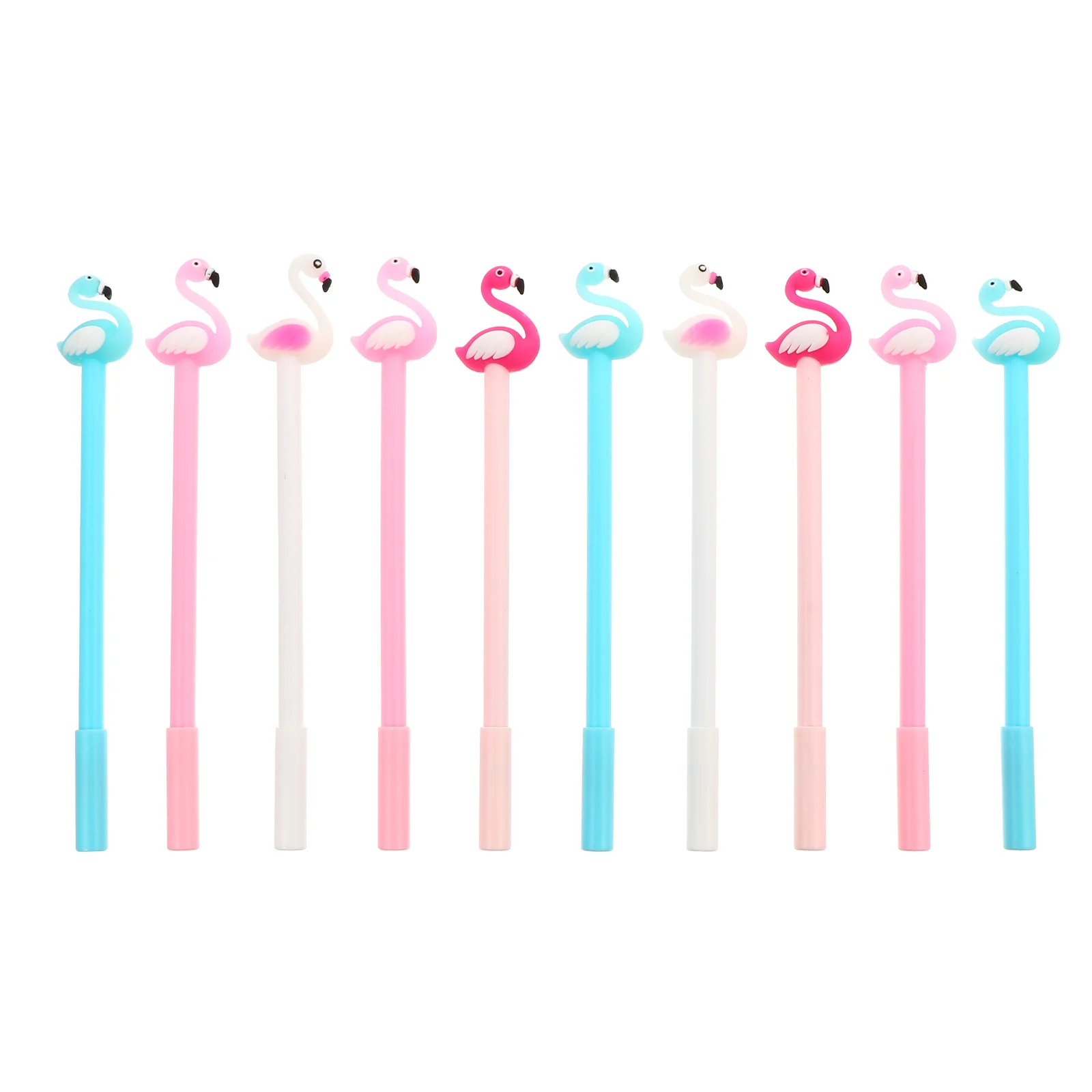 

10Pcs Swan Gel Ink Pen Carbon Ink 0.5mm Comfortable Grip Student Stationery School Office Creative Writing Gift