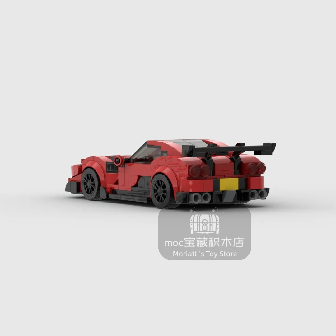 MOC Ferraried 812 GTS V12 racing sports car Vehicle Speed Champion Racer Building Blocks Brick Creative Garage Toys for Boys