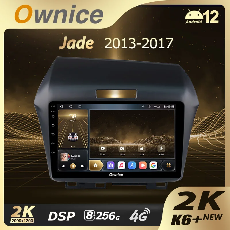 

Owicne K6 + 2K 13.3" 360 for Honda Jade 2015 - 2020 Right Hand Driver Car Radio Video Player Navi Stereo GPS Android 12 No 2 Din