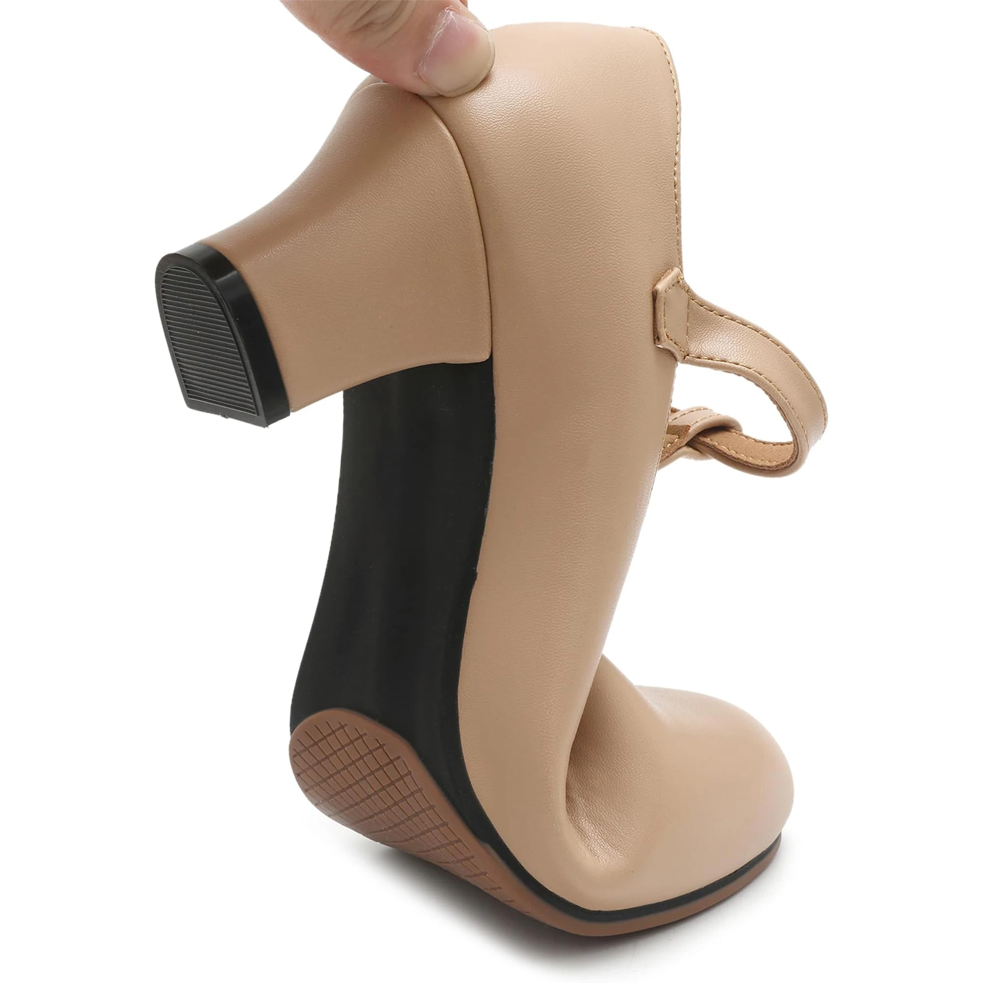 Sepatu Dansa Karakter Wanita Model T-Strap Anti Selip untuk Latin Salsa Tango