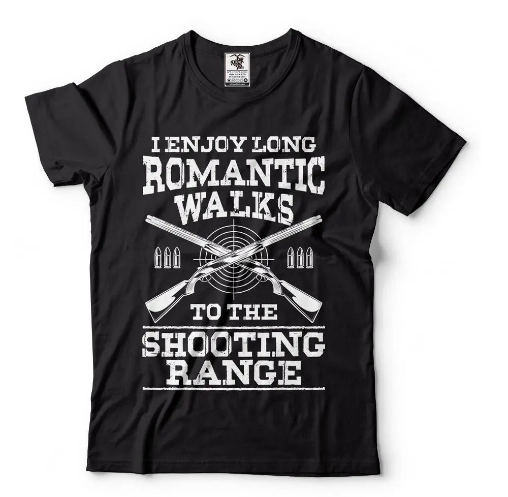 Shooting Range 2nd Amendment Weapon Sarcastic T Shirt Pro Gun Funny   shirtsAnime Pattern Men and women 100% cottonAnime Gra