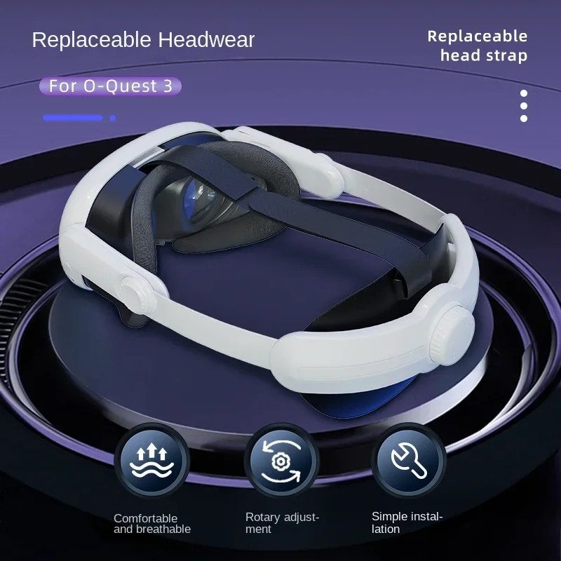 For Oculus/Meta Quest 3 headsets VR integrated headsets with VR accessories replaceable adjustable headsets