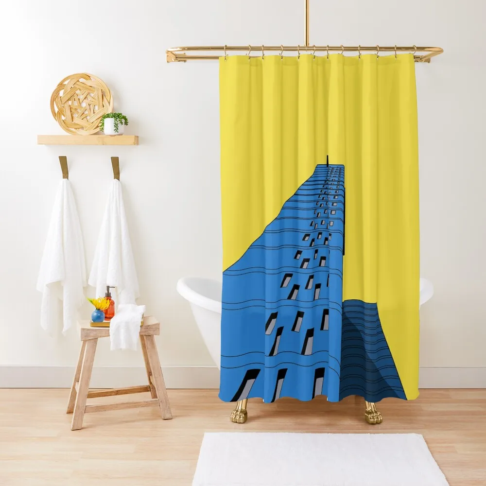 

Balfron Tower Print, Tower Hamlets, London Print, Brutalist, Brutalism, Architecture Shower Curtain