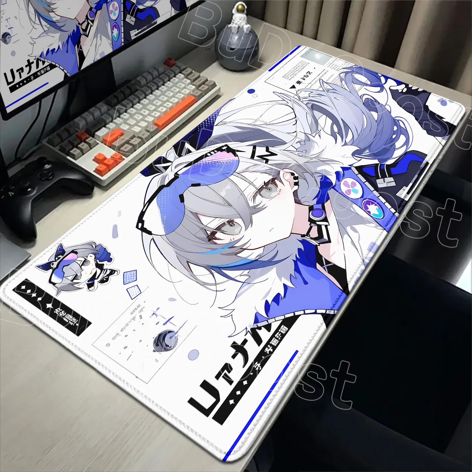 Honkai Star Rail Sparkle Silver Wolf Firefly Mouse Pad PC Cute Game Anime Girl Mousepad Laptop Gaming Keyboard Rug Soft Desk Mat