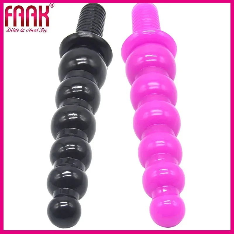 

Male and Female Masturbation Stick with Handle Sugar Gourd Dildo Pull Bead Big Anal Plug Male and Female Adult Sex Toy 1