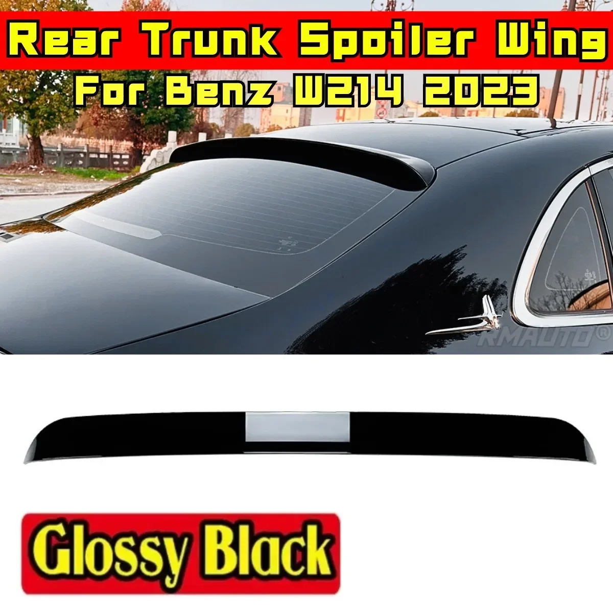 Car Rear Trunk Spoiler Exterior Part Car Rear Spoiler Wing For Mercedes Benz E-Class W214 E260 E300 AMG 2024+ Car Accessories