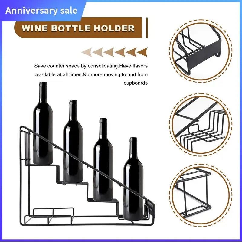 

ABPP-4 Bottle Wire Diplay Rack/Monin Syrup Rack Coffee Storage Rack Multifunction Milk Tea Cup Rack Display