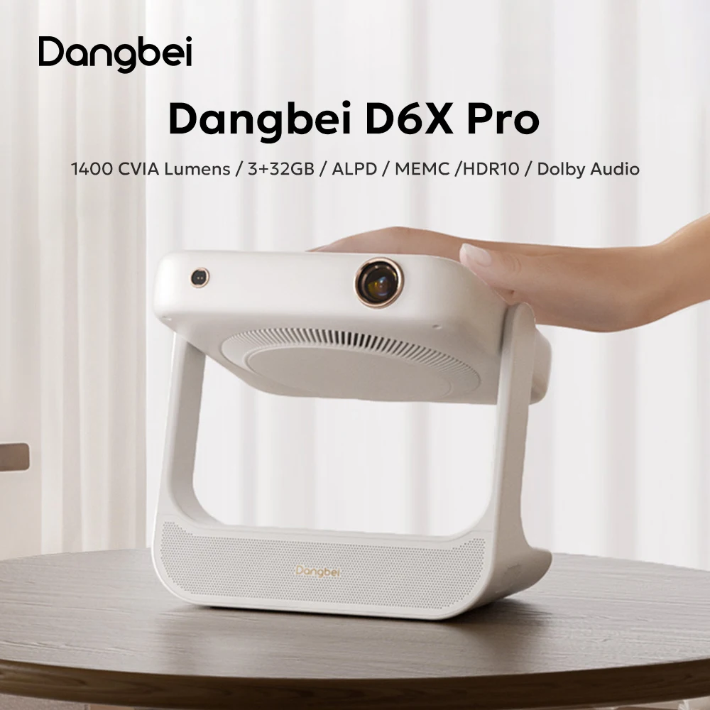 Dangbei D6X Pro ALDP Лазер 1600 CVIA Люмен Поддержка 4K Сенсорный экран Открытый портативный проектор Android Wi-Fi 6 Smart TV Dangbei D6X Pro ALDP Лазер 1600 CVIA Люмен Поддержка 4K Сенсорный экран Открытый портативный проектор Android Wi-Fi 6 Smart TV