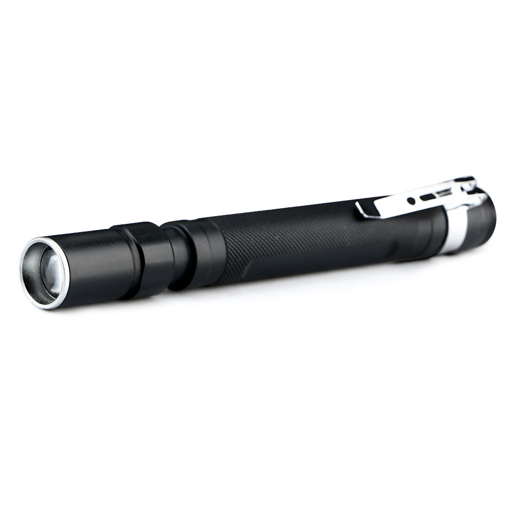 2000lm LED Flashlight mini Medical Handy Pen Light LED Torch Lamp With Stainless Steel Clip Pocket Led Flashlight