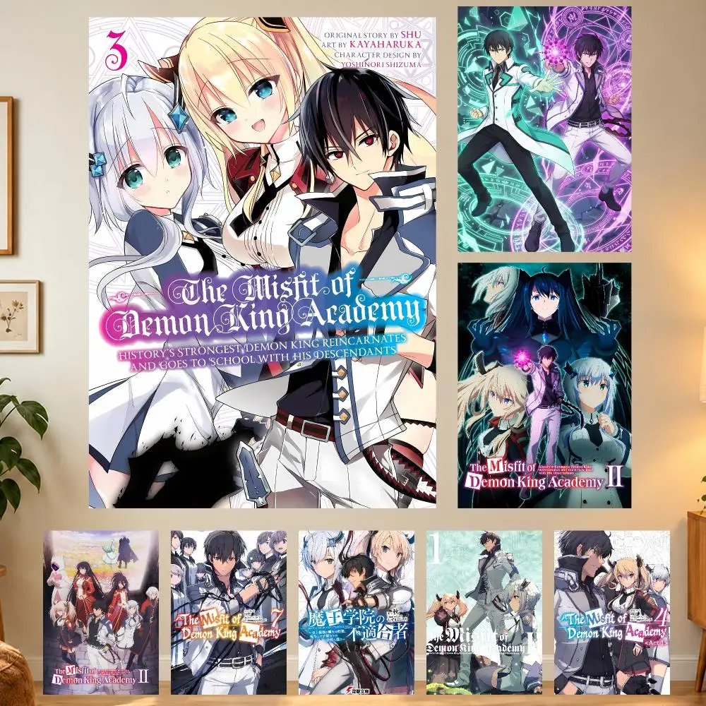 Confident Arcane Anime The Misfit Of Demon King Academy Poster Home Wall Decor for Living Room Bedroom Office Aesthetic Room